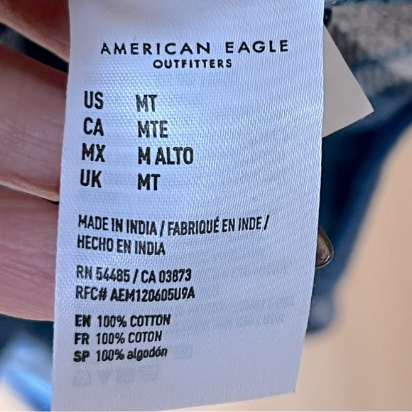 American Eagle Plaid Flannel Long Sleeve Button Down Shirt - Picture 12 of 16